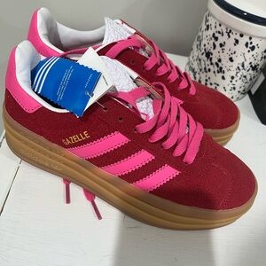 Adidas Gazelle Women's Red and Pink Sneakers